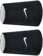 Nike Swoosh Classic Reversible Doublewide Wrist Wrist Wraps Black/White - Wristband