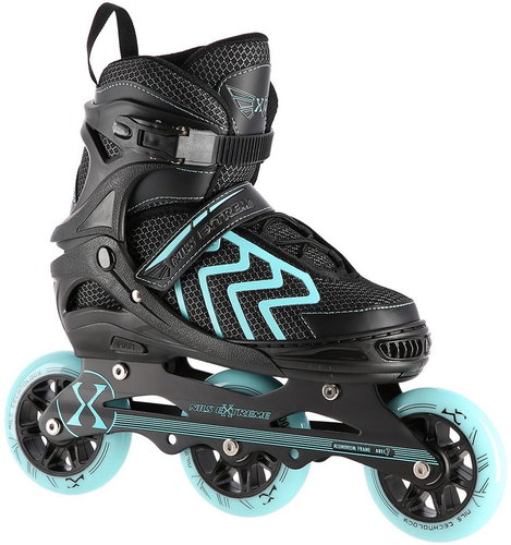 Na19318 Black and turquoise Vel. M(35-38) Roller Skates Nils Extreme - Roller Skates - Main image