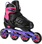 NILS Extreme NA684 Velto růžové - Roller Skates