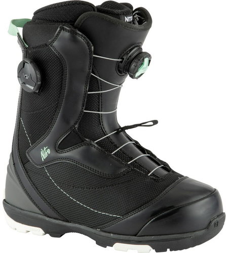 Nitro Cypress BOA Dual, Black-Mint, size 39.33 EU/255mm - Snowboard Boots - Main image
