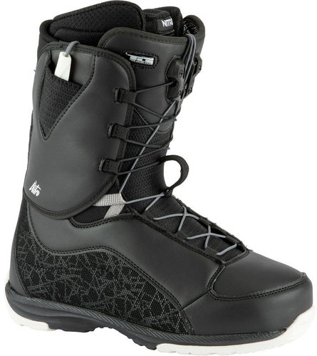 Nitro Futura TLS, Black-White, size 41.33 EU/270mm - Snowboard Boots - Main image