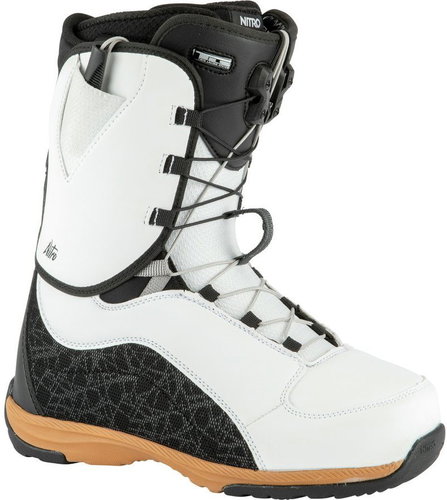 Nitro Futura TLS, White-Black-Gum, size 38 EU/245mm - Snowboard Boots - Main image