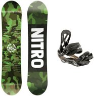 Nitro Ripper Kids, size 106cm + Nitro Charger Mini, Black, size S - Snowboard Set