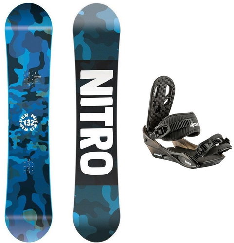 Nitro Ripper Youth, size 146cm + Nitro Charger, Black, size M - Snowboard Set - Main image