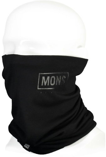 Mons Royale Double Up Neckwarmer Black - Neck Warmer - Main image