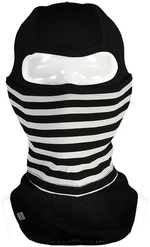 Mons Royale Convertible Balaclava Black / Thick Stripe - Mask - Main image