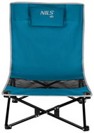 NILS Camp NC3306 Skládací plážové křeslo, modré / šedé - Kempingové křeslo