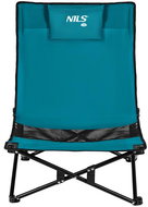 NILS Camp NC3306 Skládací plážové křeslo, modré / černé - Kempingové křeslo