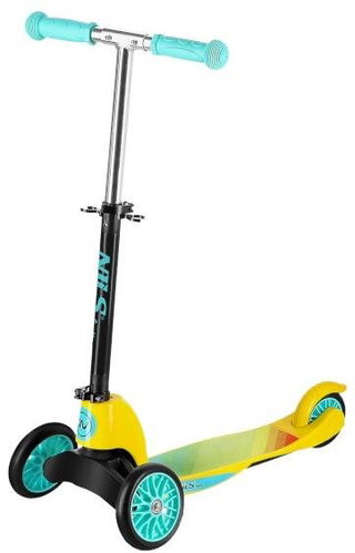 NILS Fun 2v1 zelená dětská koloběžka HLB202 - Children's Scooter - Main image