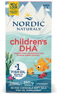 Nordic Naturals Children's DHA 250 mg, strawberry, 90 softgel capsules - Omega 3