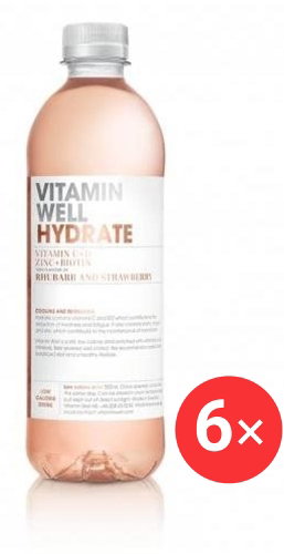 Vitamin Well Hydrate, 6 x 500 ml - Sports Drink - Main image