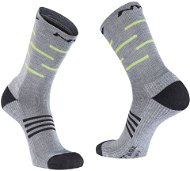 Northwave Extreme Pro High Sock szürke/fekete/sárga, 40-43-as méret - Zokni