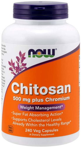 NOW Chitosan, 500 mg Plus chromium - Fat burner - Main image