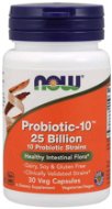 NOW Probiotic-10, probiotika, 25 miliárd CFU, 10 kmeňov - Probiotiká