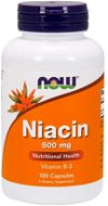 NOW Niacin (Vitamín B3), 500 mg, 100 kapslí - Vitamin B