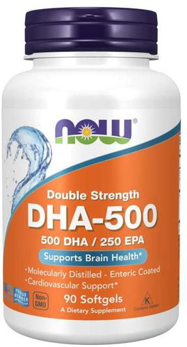 NOW DHA-500, 500 DHA/250 EPA, Omega 3 - Omega 3 - Main image