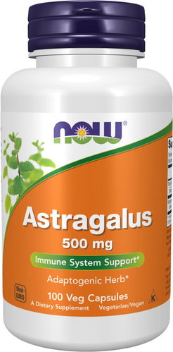NOW FOODS Astragalus, 500 mg, 100 vegetable capsules - Antioxidant - Main image