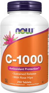 NOW FOODS Vitamin C-1000 with gradual release and rose hip, 250 tablets - Vitamin C