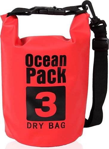 Surtep Waterproof Ocean shoulder bag 3 l, red - Waterproof Bag - Main image