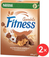 Nestlé FITNESS chocolate breakfast cereal 2 x 375g - Cereals