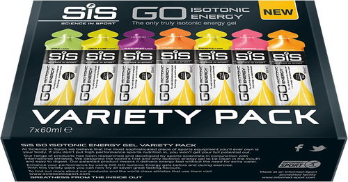 SIS GO Isotonic Energy Gels Mixed, 7 × 60 ml - Energy Gel - Main image