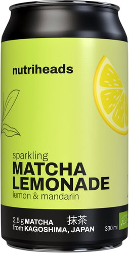 NutriHeads Sparkling Matcha Lemonade 330 ml - Lemonade - Main image