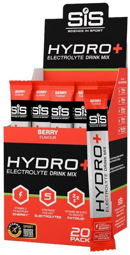 SIS Hydro+ Electrolyte Drink Mix Sticks 20 ks, berry - Elektrolyty - Hlavný obrázok