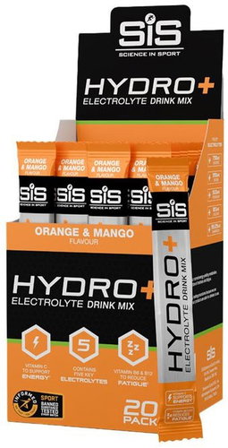 SIS Hydro+ Electrolyte Drink Mix Sticks 20 ks, orange & mango - Electrolytes - Main image