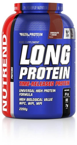 Nutrend Long Protein, 2200 g, chocolate + cocoa - Protein - Main image