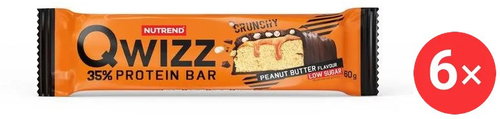 Nutrend QWIZZ Protein Bar, 6 x 60 g, peanut butter - Protein Bar - Main image