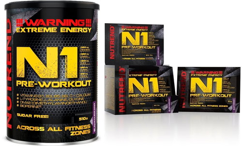 Nutrend N1 510 g, black currant + 10x17 g red orange - Anabolizer - Main image