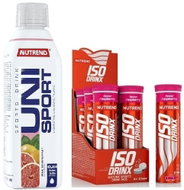 Nutrend, Unisport 1000 ml, pink grapefruit + Isodrinx TABS, 12 tablets, orange - Protein Set