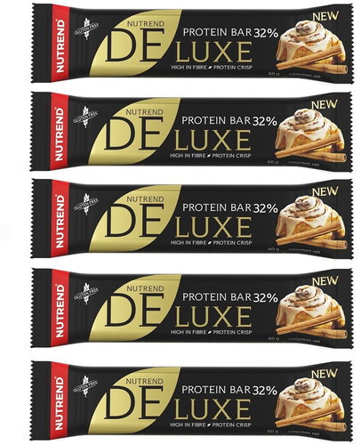 Nutrend DELUXE, 60 g, skořicový šnek, 4+1 zdarma - Sada - Main image