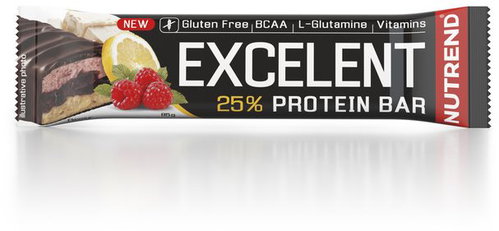 Nutrend EXCELENT Bar double, 85 g, lemon + curd + raspberry with cranberries - Protein Bar - Main image
