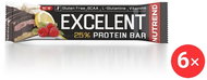 Nutrend EXCELENT Bar double, 6 x 85 g, lemon + curd + raspberry with cranberries - Protein Bar