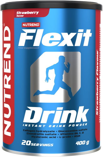Nutrend Flexit Drink, 400 g, strawberry - Sports Drink - Main image