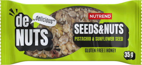 Nutrend Denuts Seeds + Nuts 35 g, pistachios + sunflower - Energy Bar - Main image