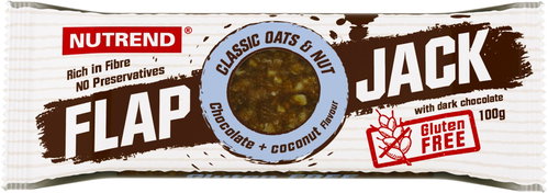 Nutrend Flapjack Gluten Free 100 g, chocolate + coconut with dark chocolate - Flapjack - Main image