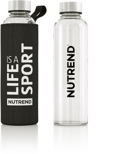 Nutrend skleněná láhev 2018, černá 500ml - Láhev na pití - Hlavní obrázek