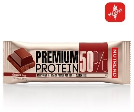 Nutrend Premium Protein 50 Bar, 50g, Chocolate - Protein Bar - Main image