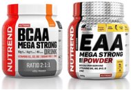 Nutrend BCAA Mega Strong Drink (2:1:1) 400 g, pomeranč + Nutrend EAA Mega Strong Powder 300 g, pomer - Sada výživových doplnkov