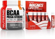 Nutrend BCAA Mega Strong Drink (2:1:1), 400 g, pomeranč + Magneslife, 10x25 ml ZDARMA - Sada výživových doplnkov
