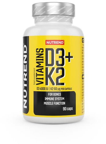 Nutrend Vitamins D3+K2, 90 capsules - Vitamin D3 - Main image