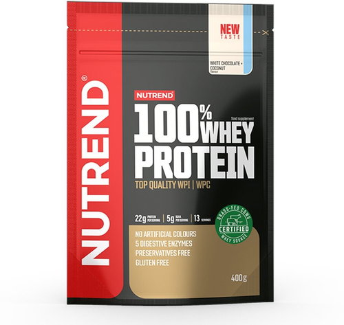 Nutrend 100% Whey Protein 400 g, white chocolate+coconut - Protein - Main image