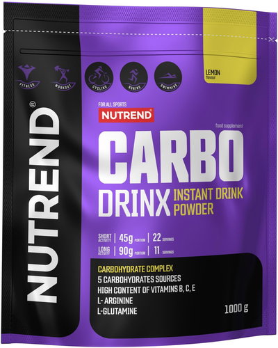 Nutrend Carbodrinx 1000 g, lemon - Gainer - Main image