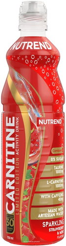 Nutrend Carnitine Activity Drink with Caffeine 750 ml, jahoda+máta - Fat burner - Main image