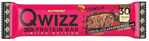 Nutrend QWIZZ Protein Bar 60 g, chocolate+raspberry - Protein Bar - Main image