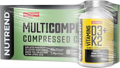 Nutrend Multicomplex Compressed Caps 60 capsules + Vitamins D3+K2 90 capsules - Gift Set - Main image