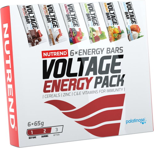 Nutrend Voltage Energy Bar gift pack, 6 × 65 g, mix of flavours - Gift Set - Main image