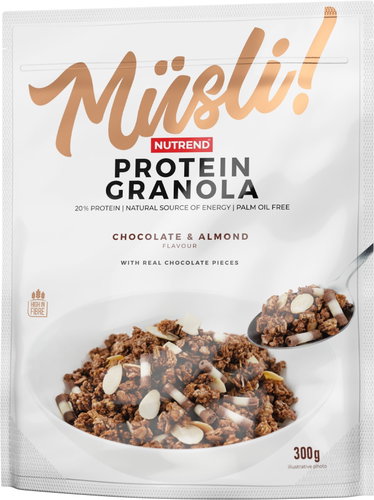 Nutrend Protein Granola, 300 g, chocolate + almonds - Granola - Main image